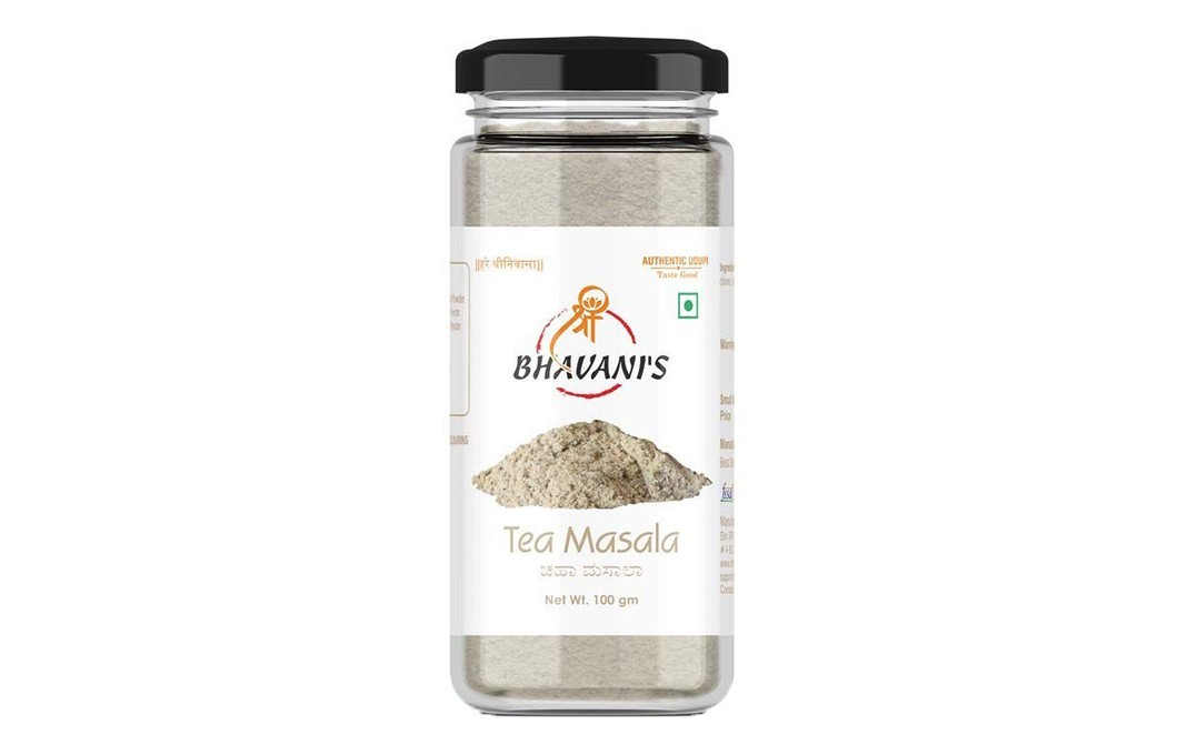 Bhavani's Tea Masala    Glass Jar  100 grams